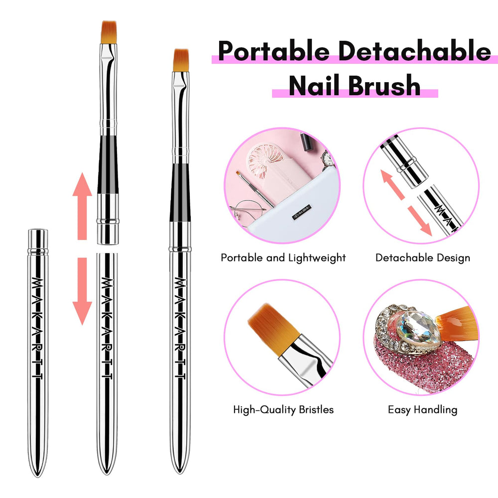 Makartt durable nail art glue supports flexible positioning before curing
