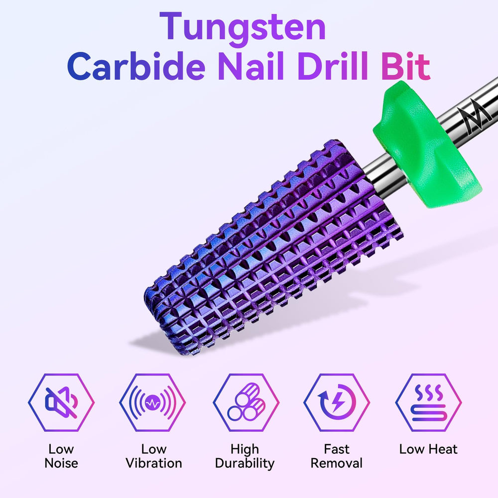 Makartt dust-proof ring nail bit minimizes dust during shaping and filing