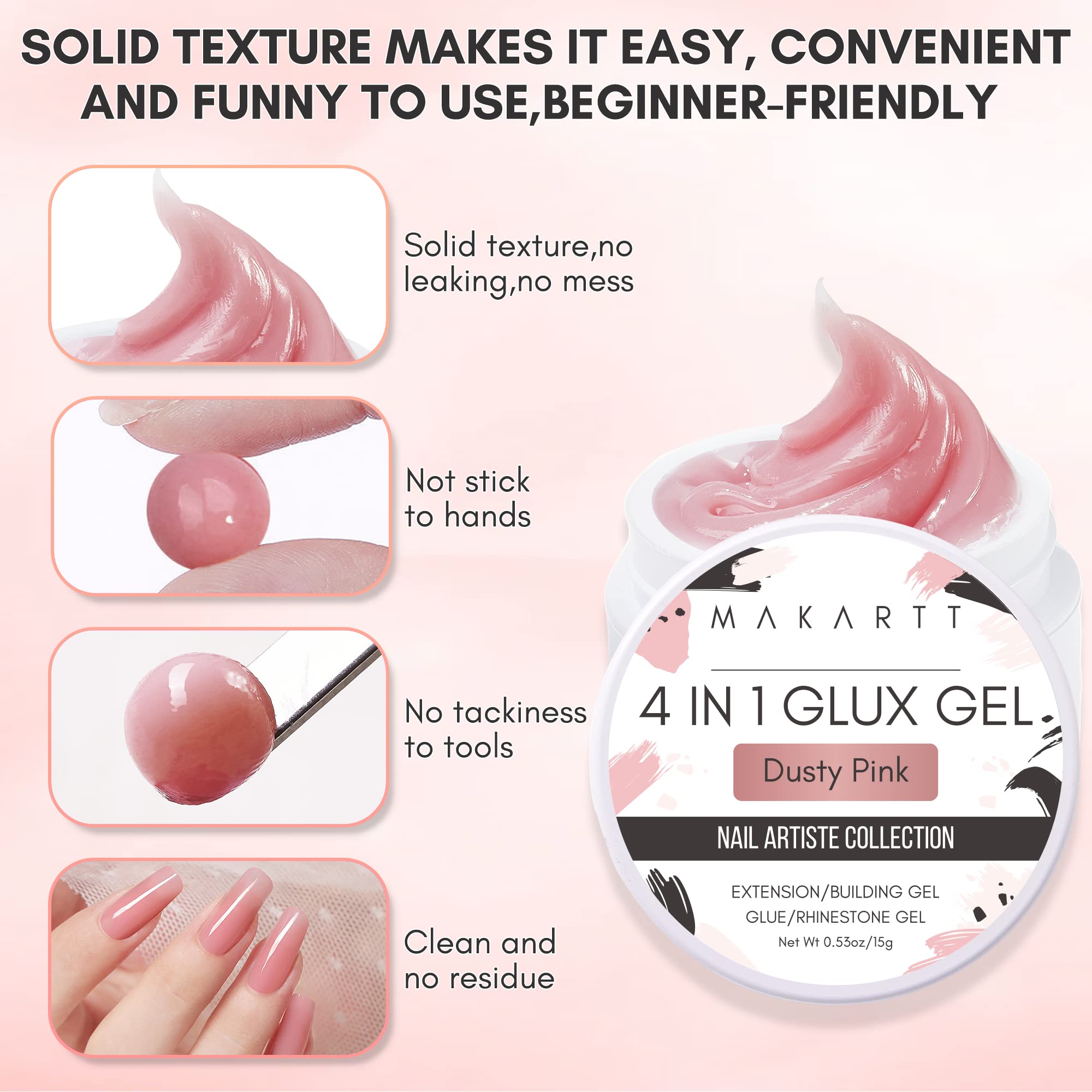 Makartt dusty pink shade adds natural glow for daily wear.