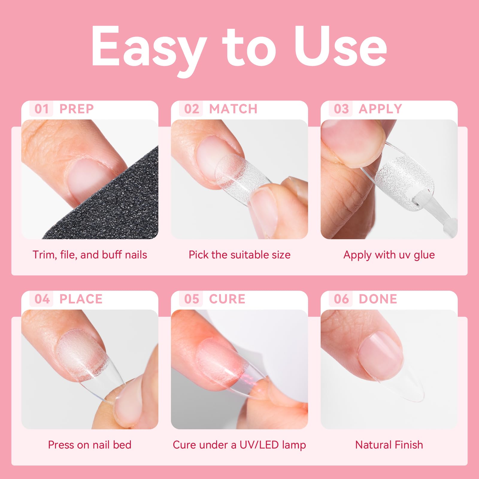 Makartt easy-application press-on tips for quick manicures.