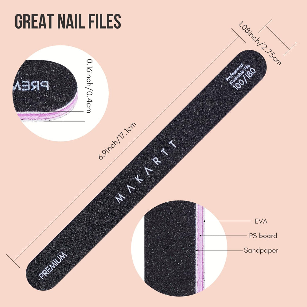 Makartt emery board easy to clean between uses