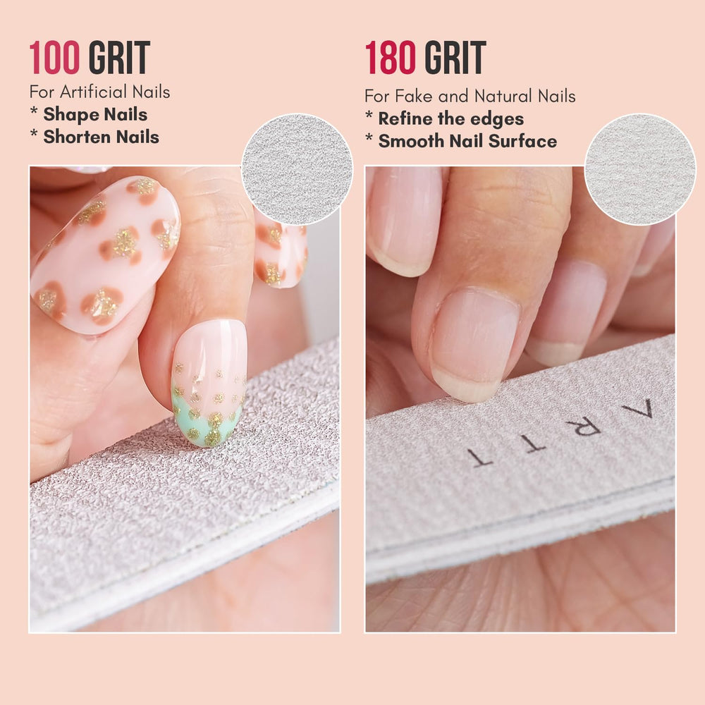 Makartt curved ergonomic nail file for easy edge filing near the cuticle