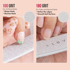 Makartt curved ergonomic nail file for easy edge filing near the cuticle