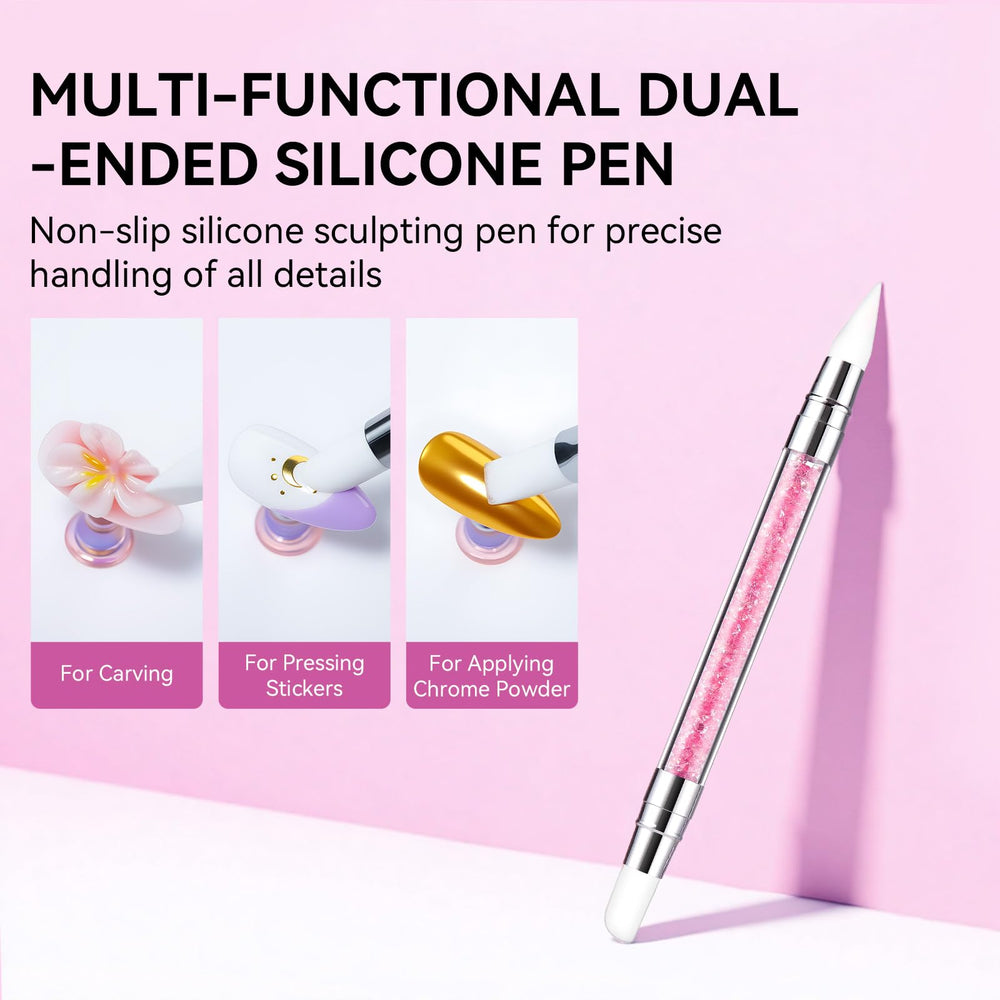 Finished Makartt 3D gel nail art extension demonstration