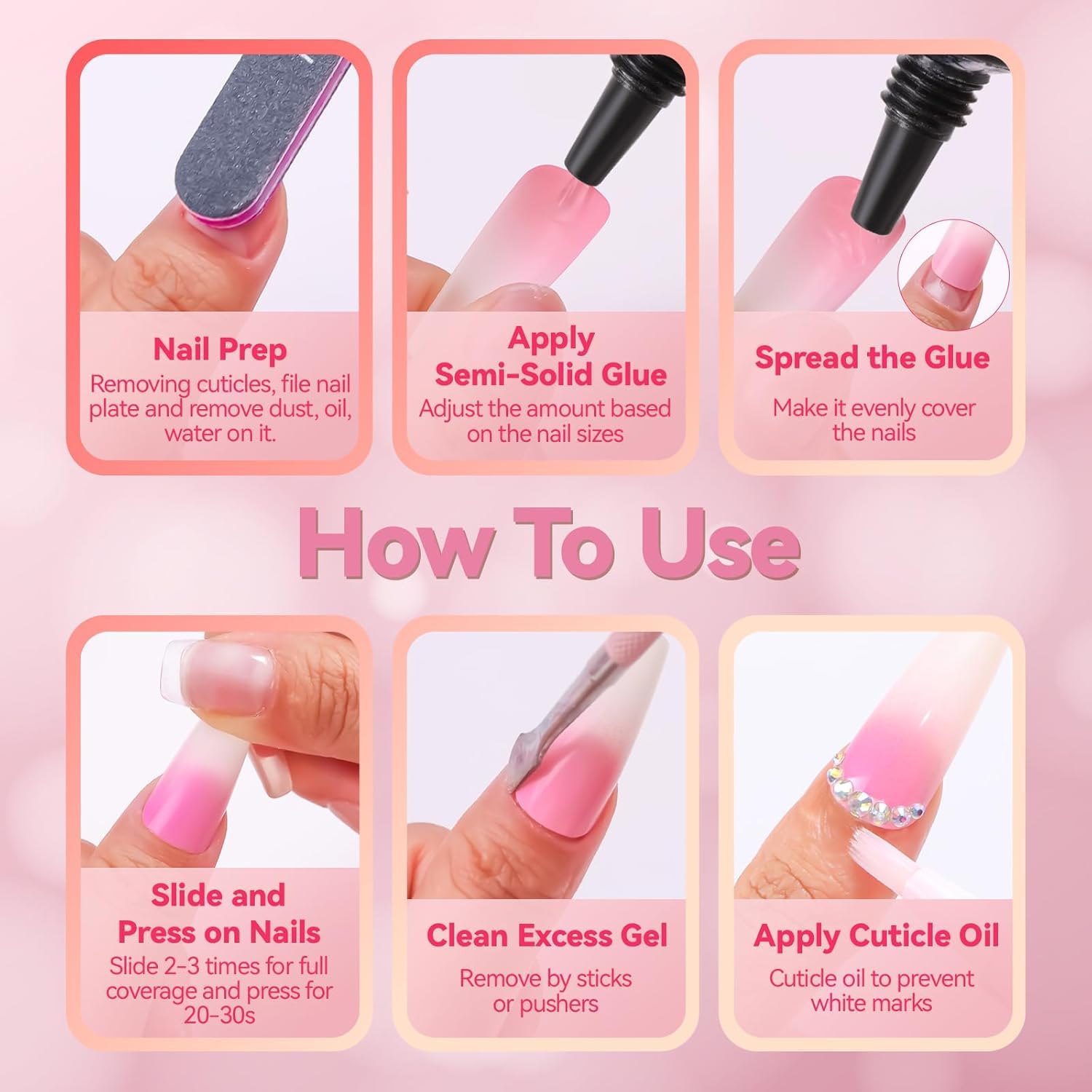 Finished Makartt manicure ready for events with clean, durable hold.