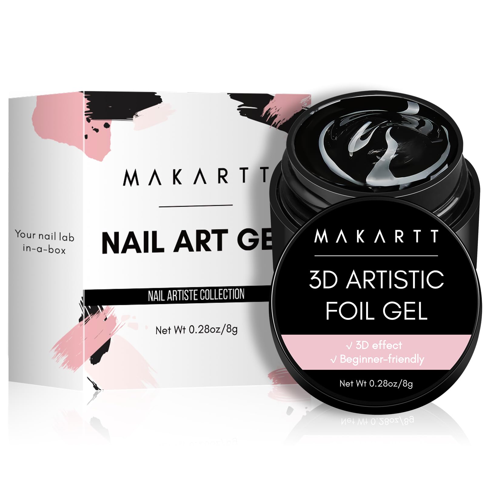 Makartt nail foil glue gel delivers vibrant, long-lasting designs.