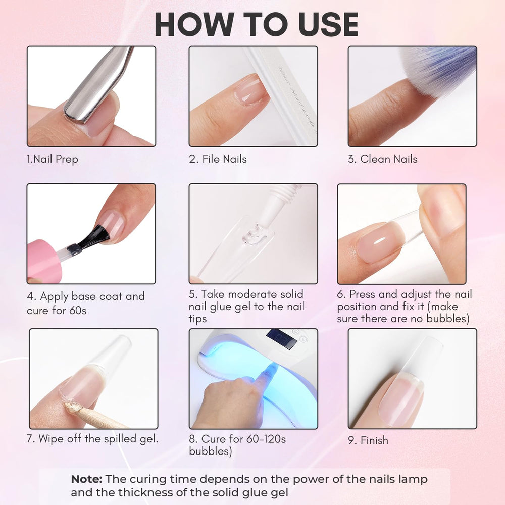 Makartt Gel Nail Glue ideal for a DIY home salon setup.