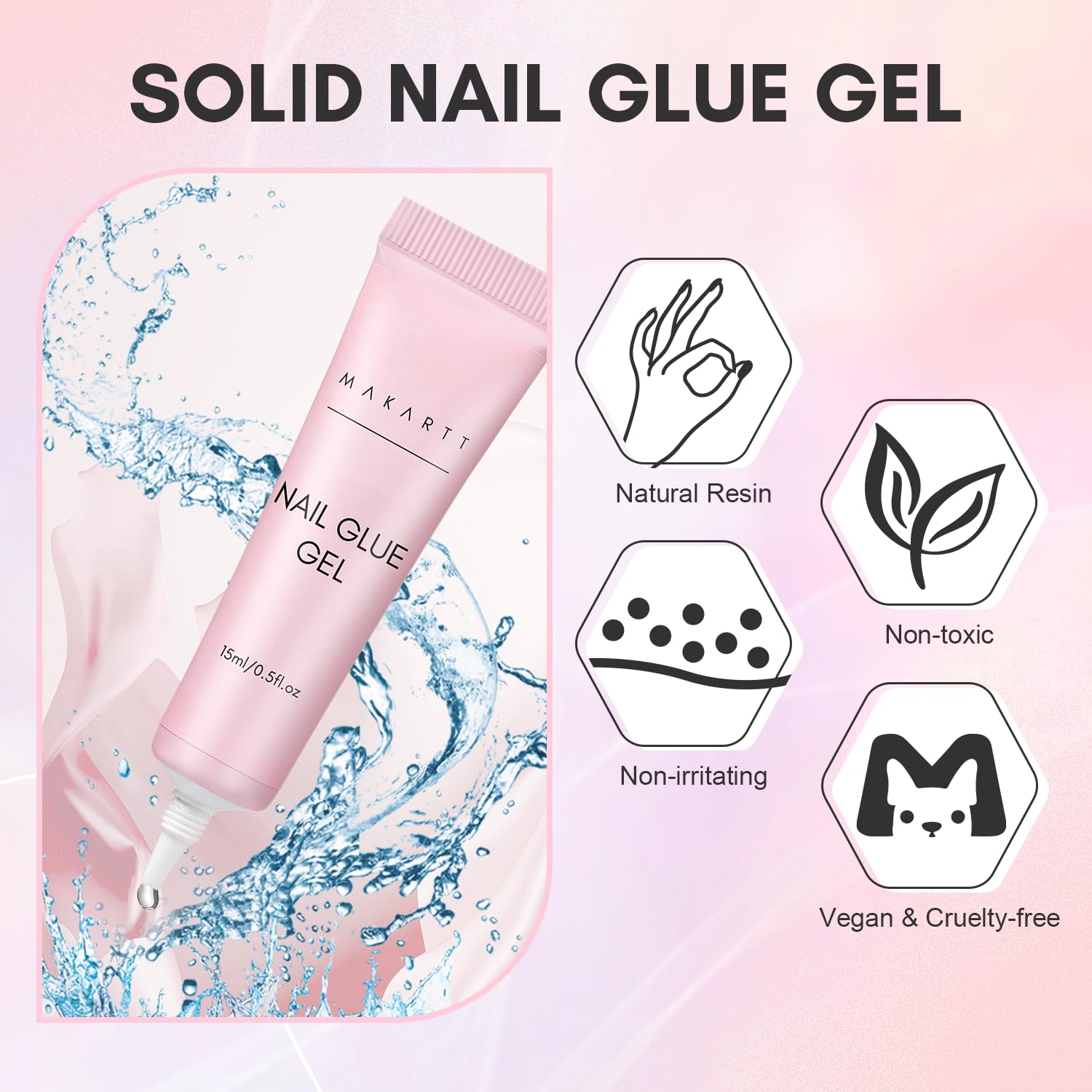 Makartt Gel Nail Glue offers a smooth, reliable finish for nails.