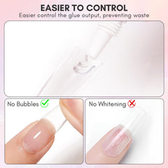 Makartt Gel Nail Glue strong bond keeps false nails secure.