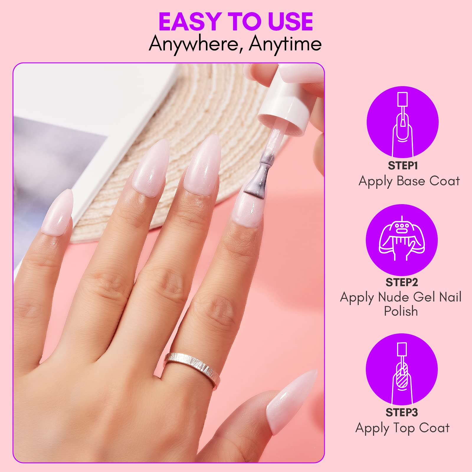 Makartt gel set works well at home or in a salon with easy application.