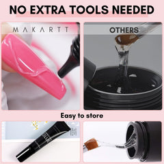 Makartt gems on nails being applied for a secure finish