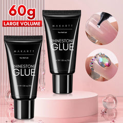 Makartt glue with precision tip enables accurate placement of tiny rhinestones.