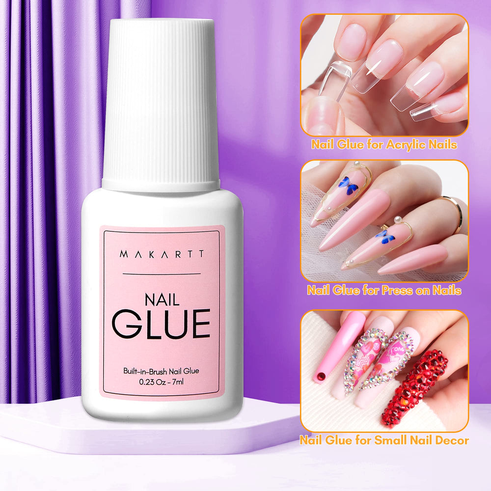 Makartt glue remover bottle debonder facilitates gentle, clean nail removal.