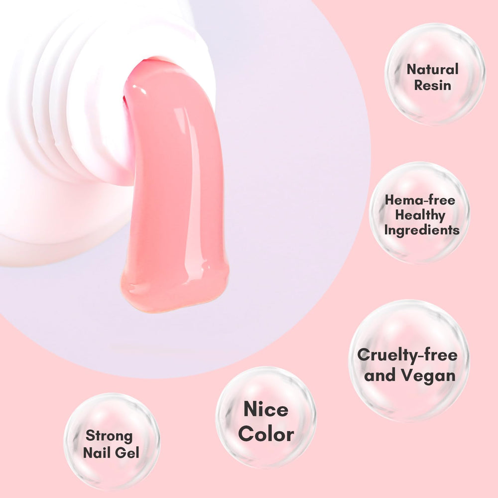 Makartt half-solid texture poly nail gel for easy sculpting and smooth application