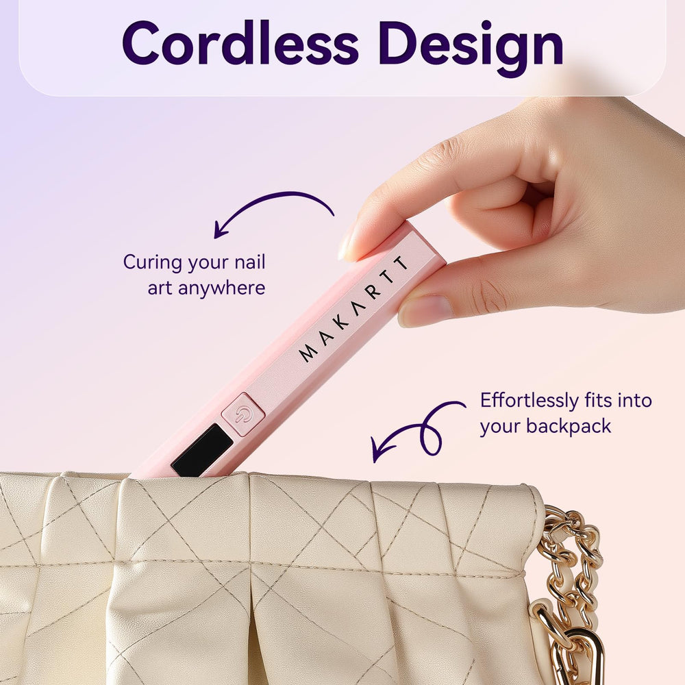 Makartt gel polish curing lamp compatible with gel polish and poly gel.
