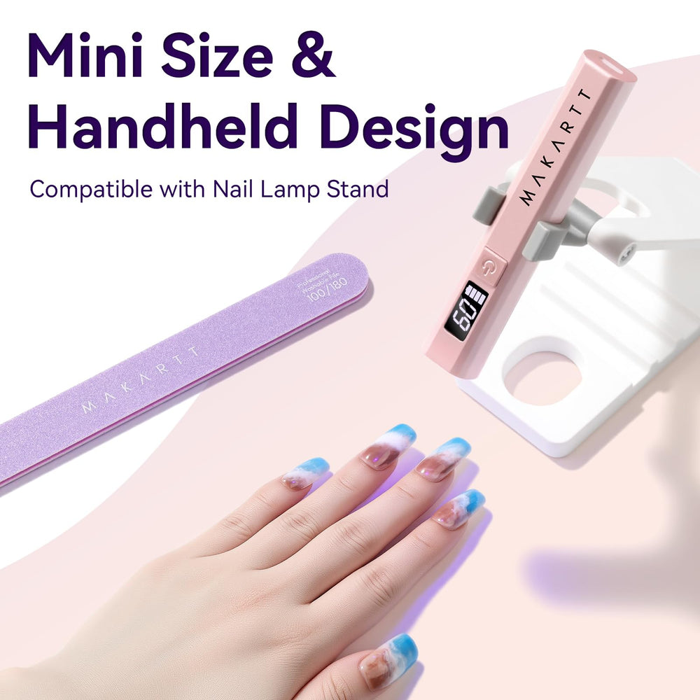 Makartt compact design ideal for on-the-go manicures in a bag.
