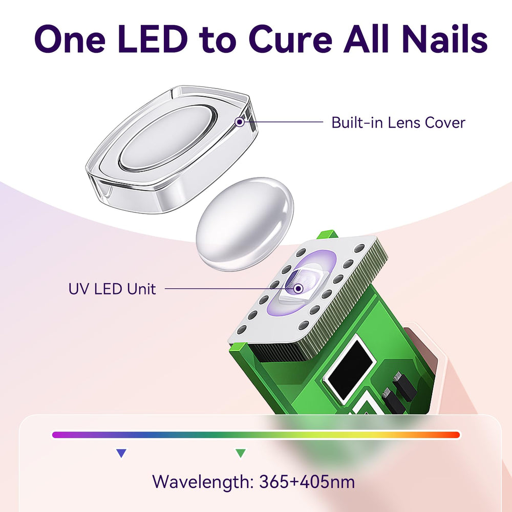 Makartt nail light USB charging keeps you ready for travel or studio sessions.