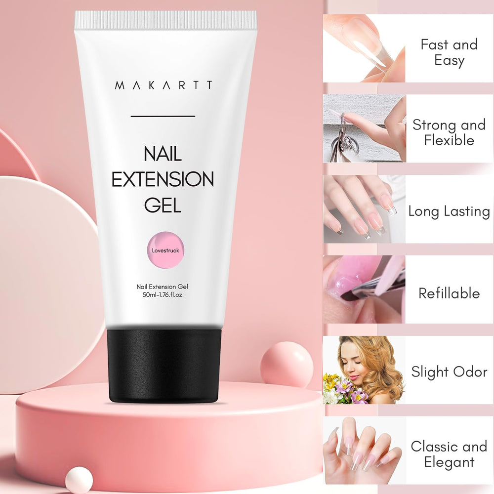 Close view of Makartt HEMA-free formula in poly nail gel