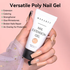 Makartt Hema-Free Dark Almond gel for versatile nail art.