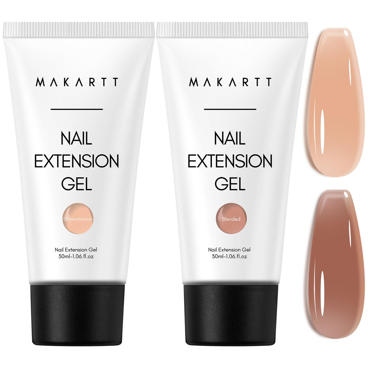 Makartt Hema-Free Nude gel for smooth nail extensions.