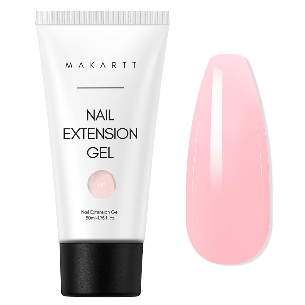 Makartt Hema-Free poly nail gel bottle shows a safe 50ml container for extensions.
