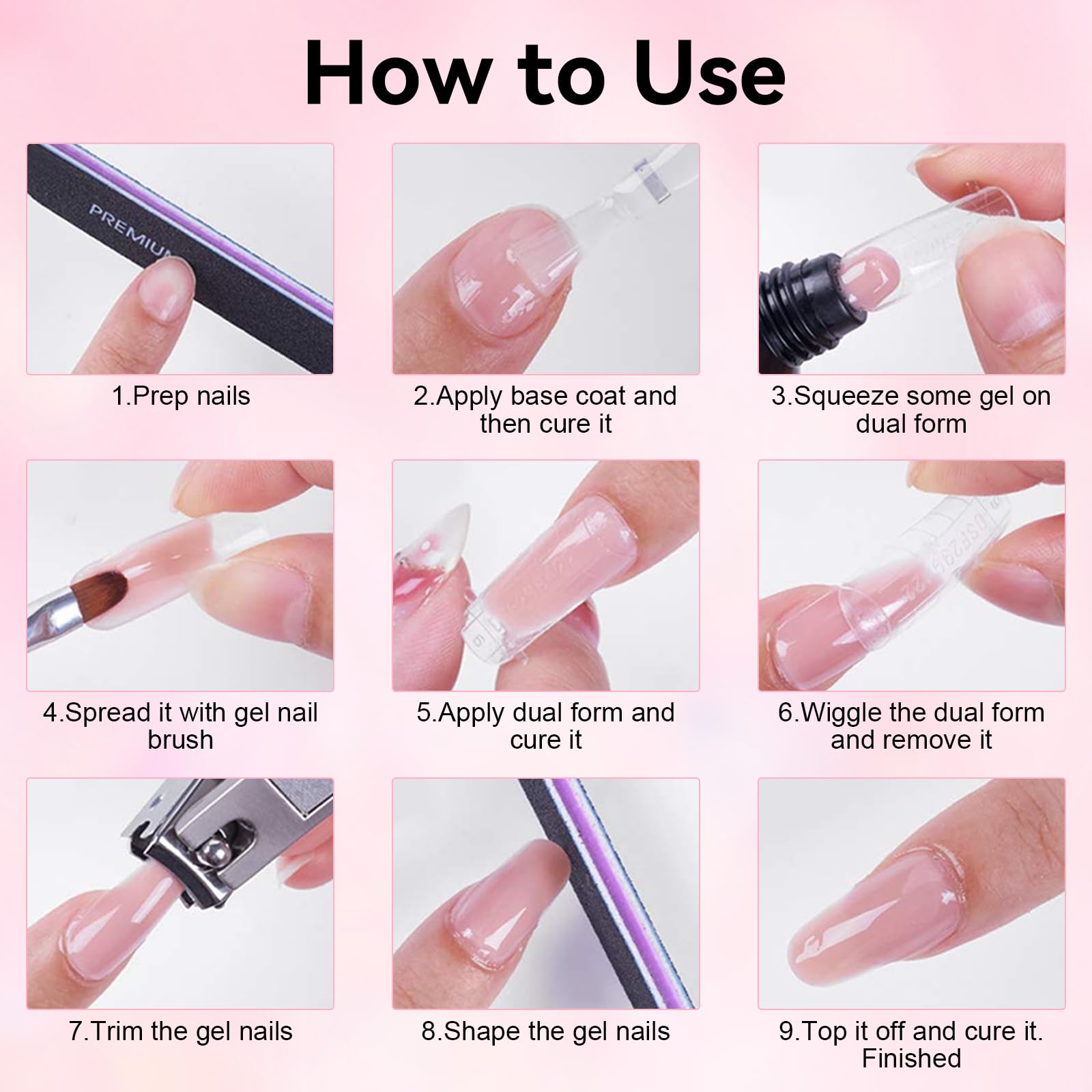 Makartt home salon setup with 30ml gel tubes.