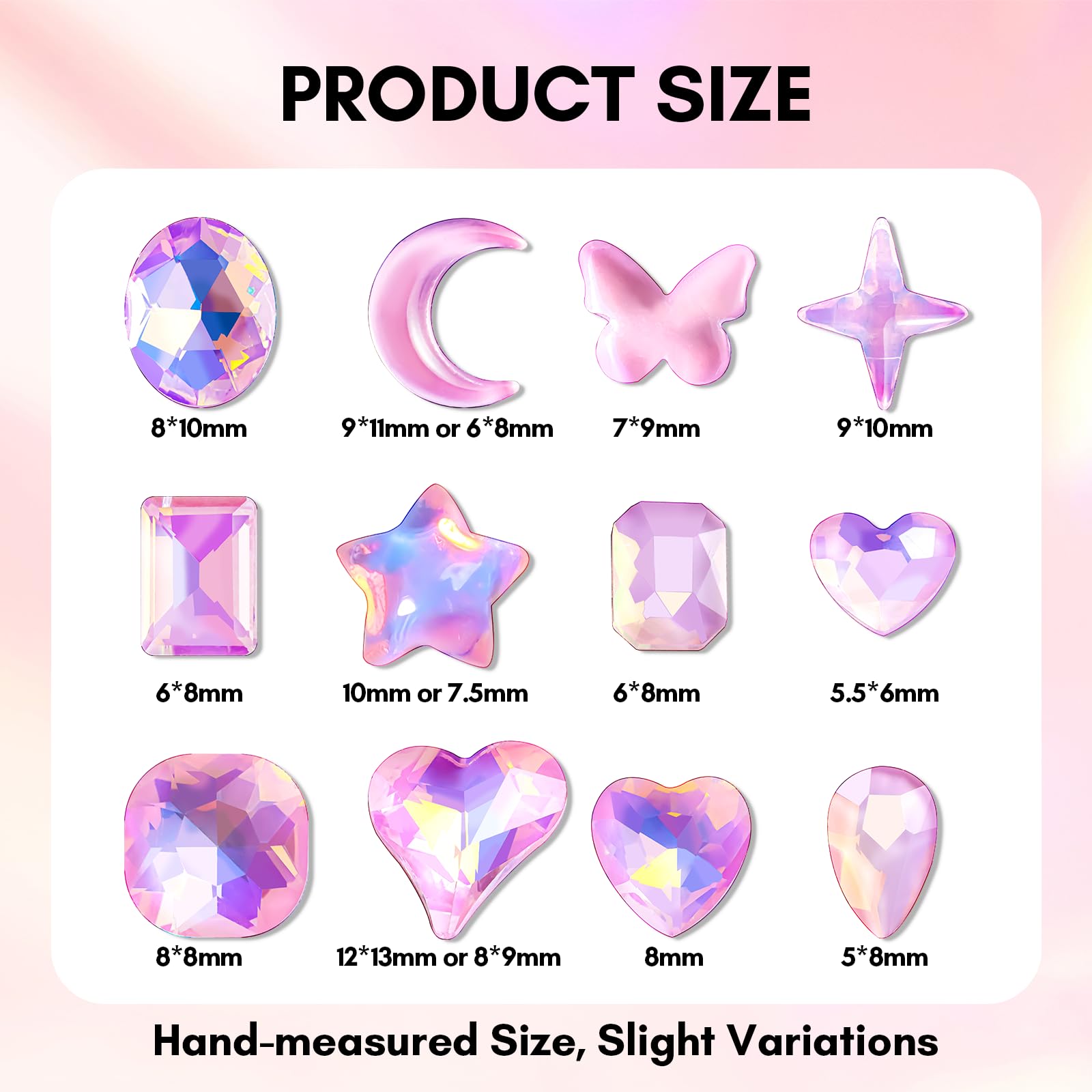 Makartt K9 glass rhinestones deliver clear shine and durability.