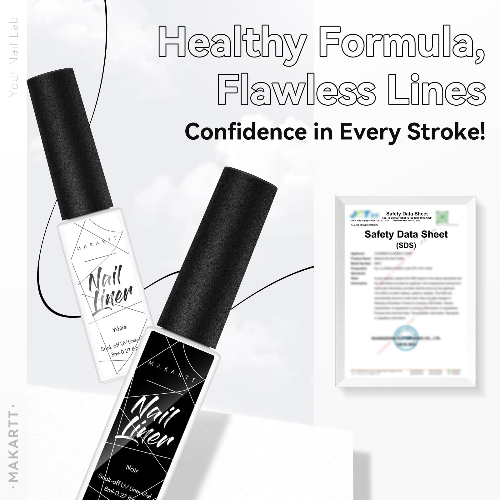 Makartt long-lasting gel liner for salon-like results at home.