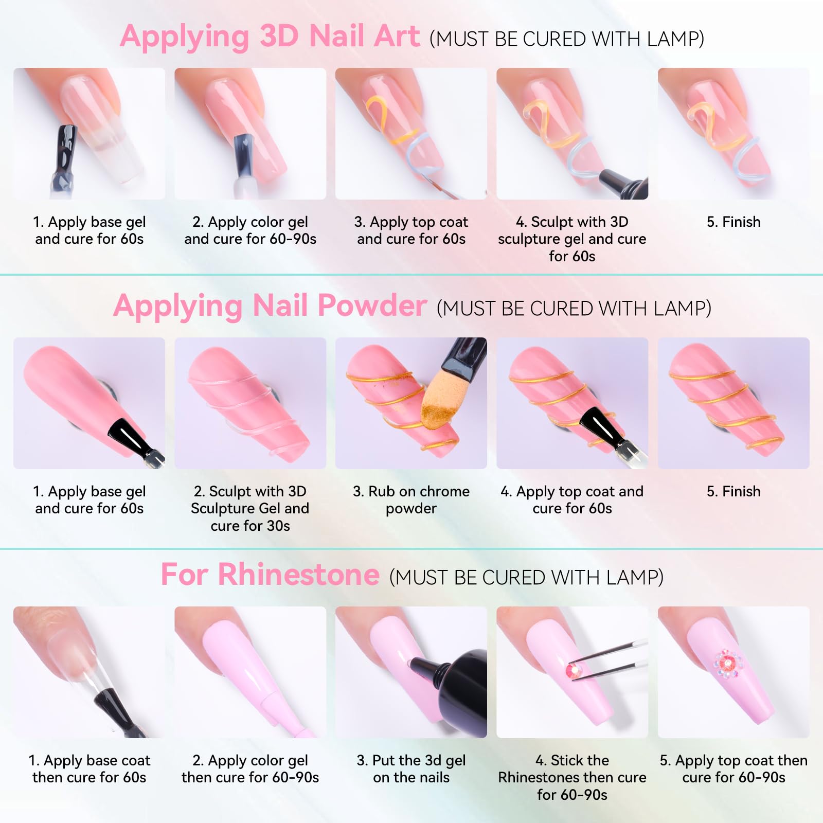 Makartt long-wear 3D gel offers durable sculpted accents.