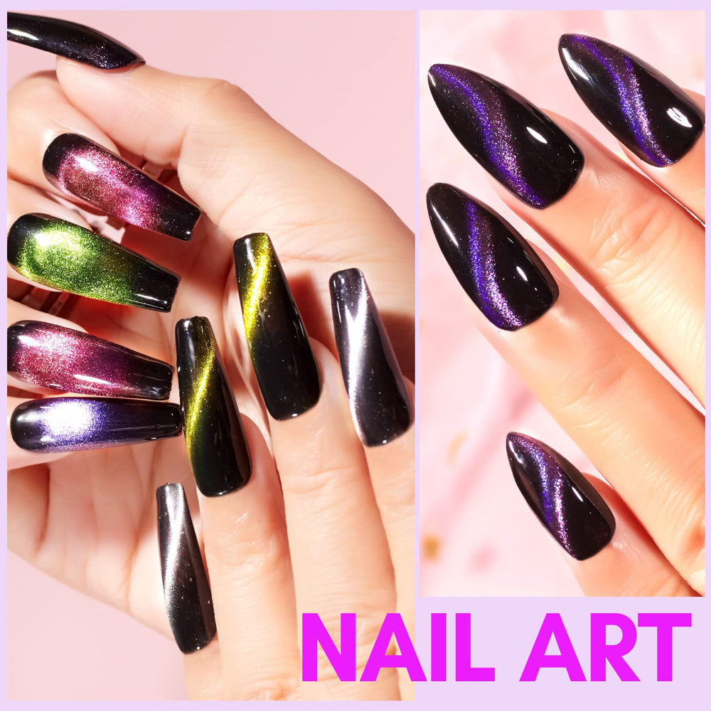 Makartt magnet stick helps create precise cat-eye designs.