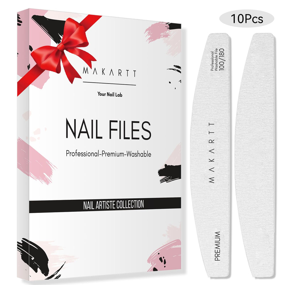 Makartt manicure-pedicure nail file set for home or salon use