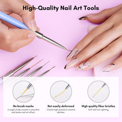 Makartt 15mm liner brush for decorative accents and curves