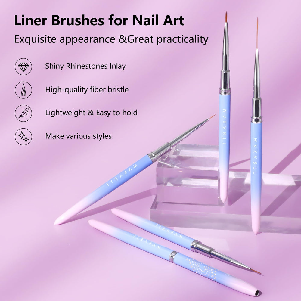 Makartt 9mm liner brush for smooth, medium-width strokes