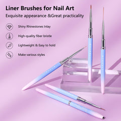 Makartt 9mm liner brush for smooth, medium-width strokes