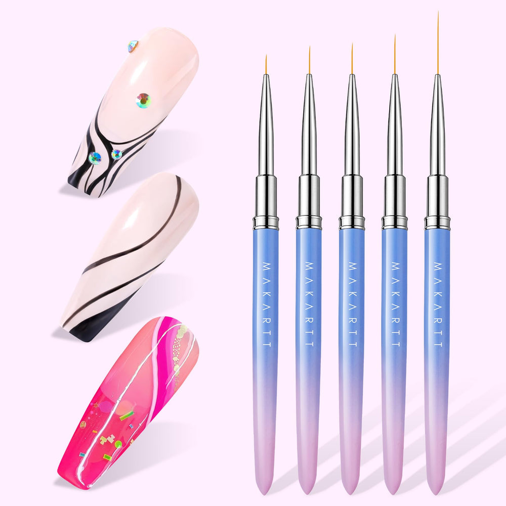 Makartt heart-inspired rhinestones add charm to the brush design