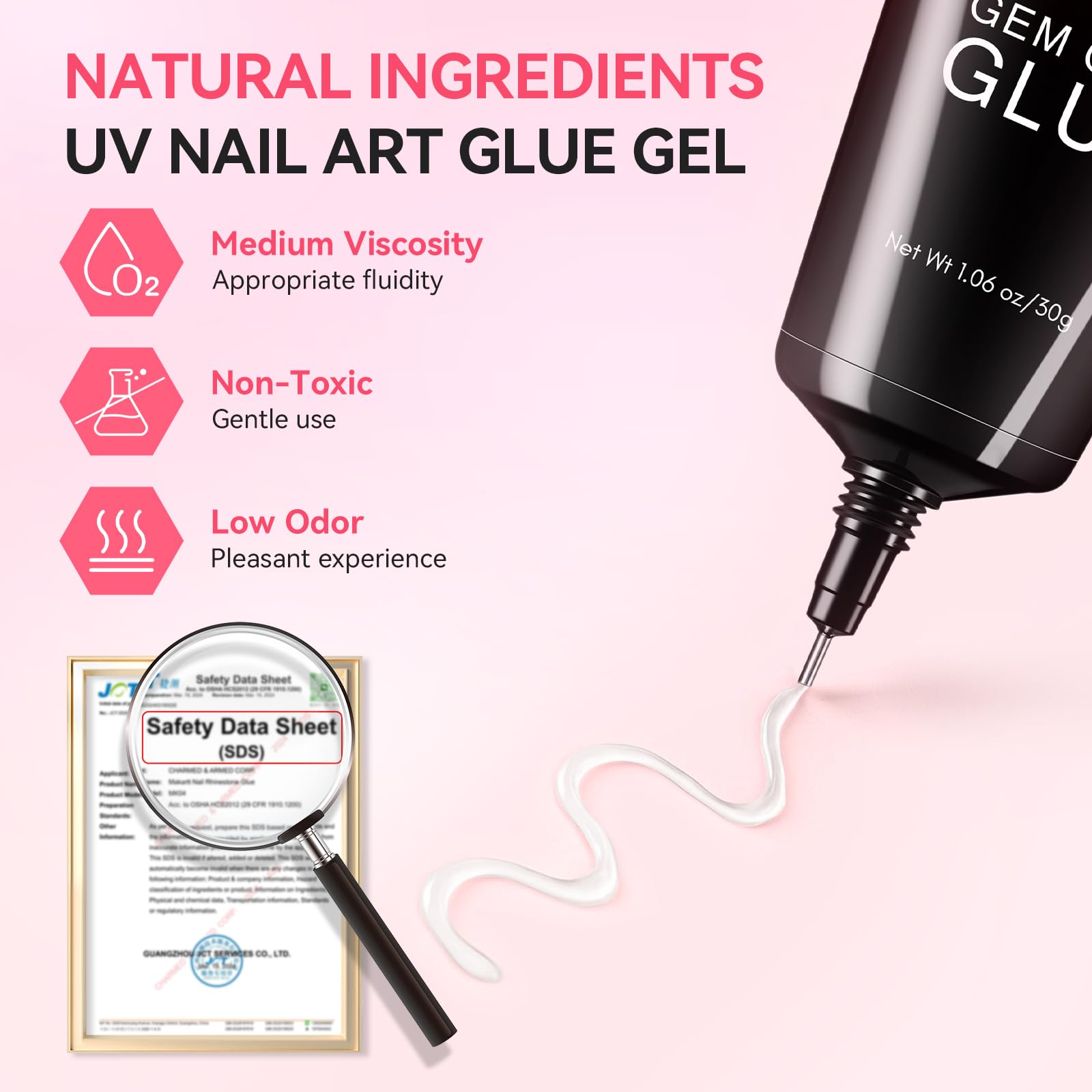 Makartt rhinestone glue adds a stylish bling look for nail art enthusiasts.