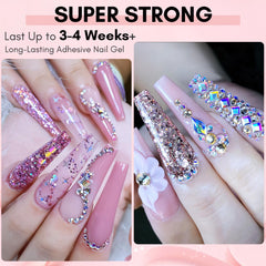 Makartt nail art glue with precision tip enables easy, spill-free gem placement