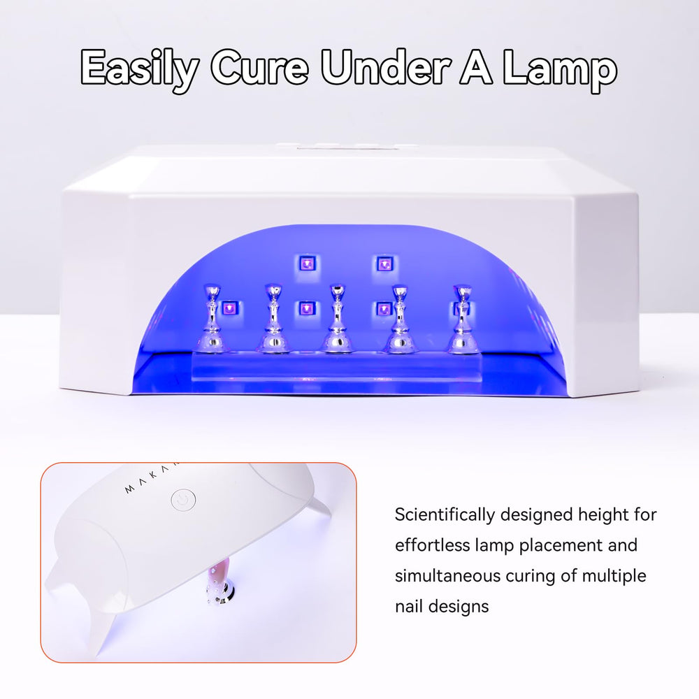 Makartt nail art showcase stand ideal for rhinestone placement.
