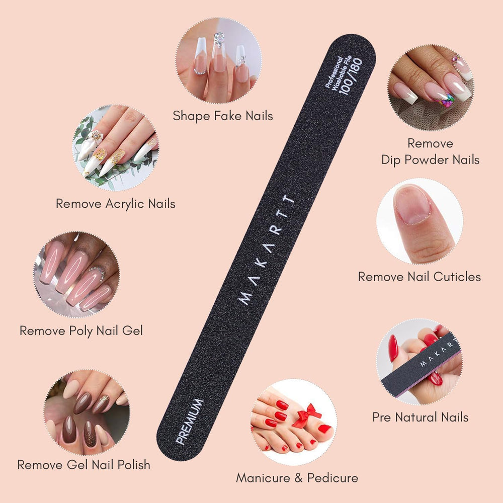 Makartt nail file used on artificial nails for smoothing