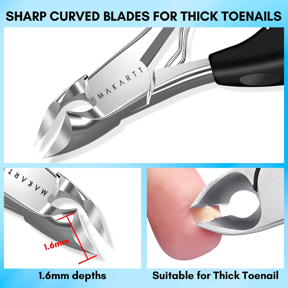 Makartt stainless steel nail file smooths edges after clipping