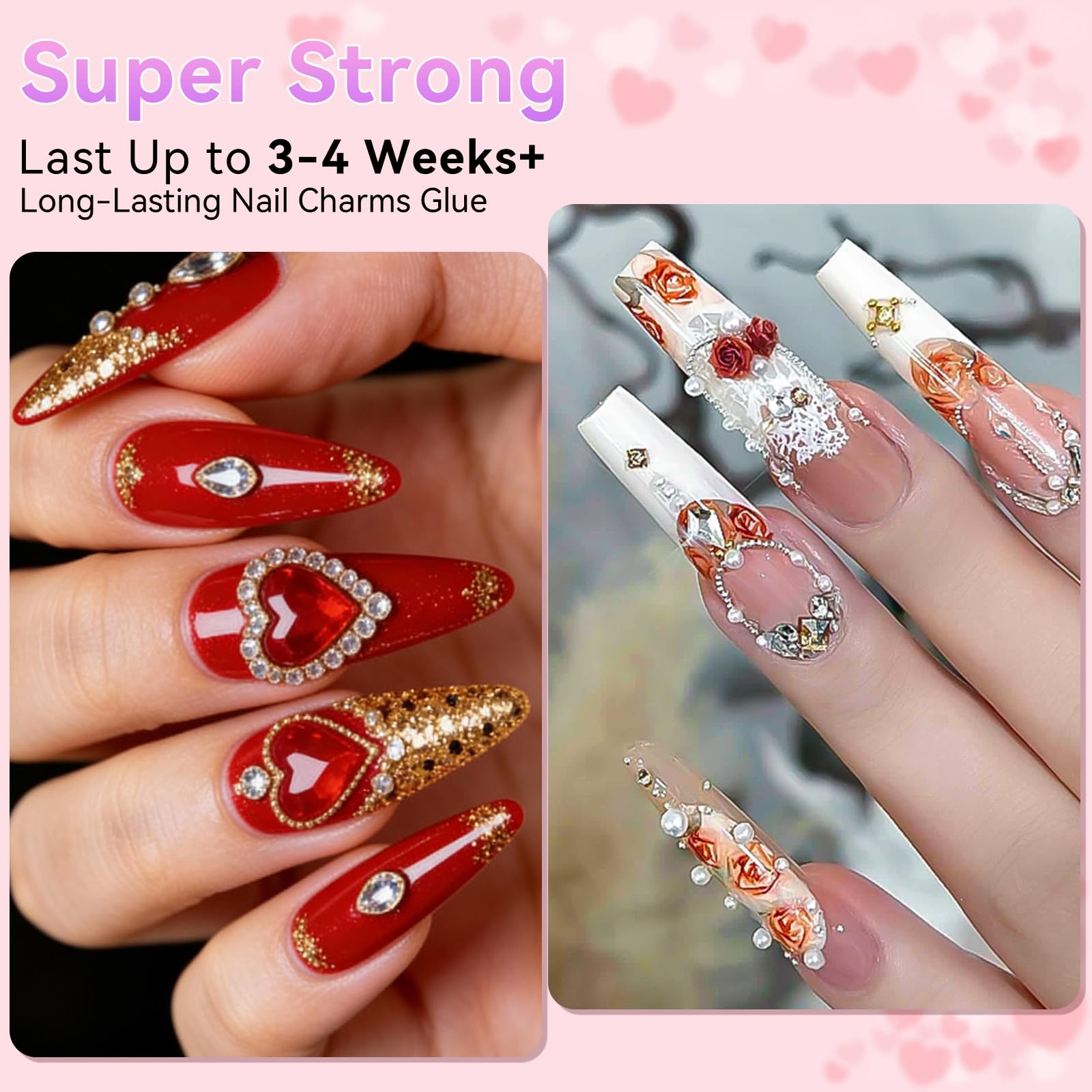 Makartt nail gems glue secures bling for long wear