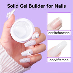 Makartt nail glue gel swatch showing quick adhesion for tips