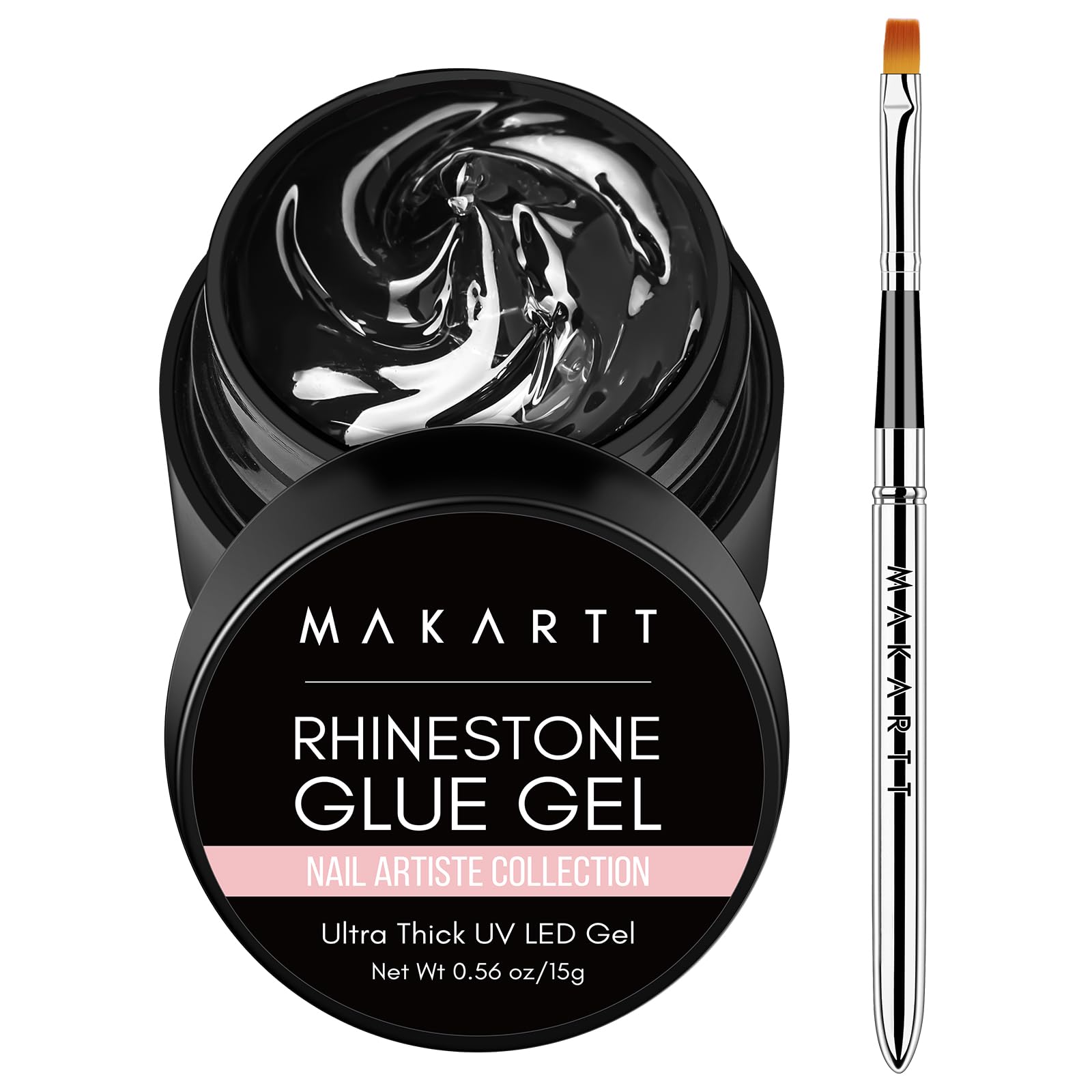 Makartt adhesive requires lamp curing for lasting hold on nails