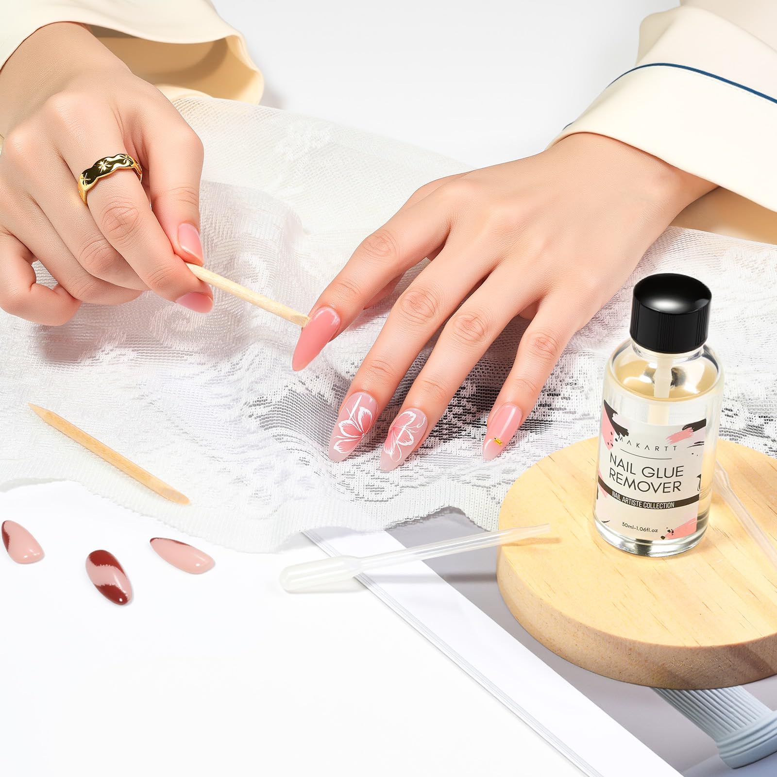 Makartt Nail Glue Remover 30ml bottle compact debonder for DIY manicures