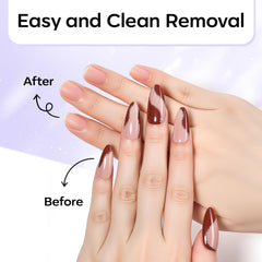 Makartt Nail Glue Remover two wooden sticks ready to lift tips without damage