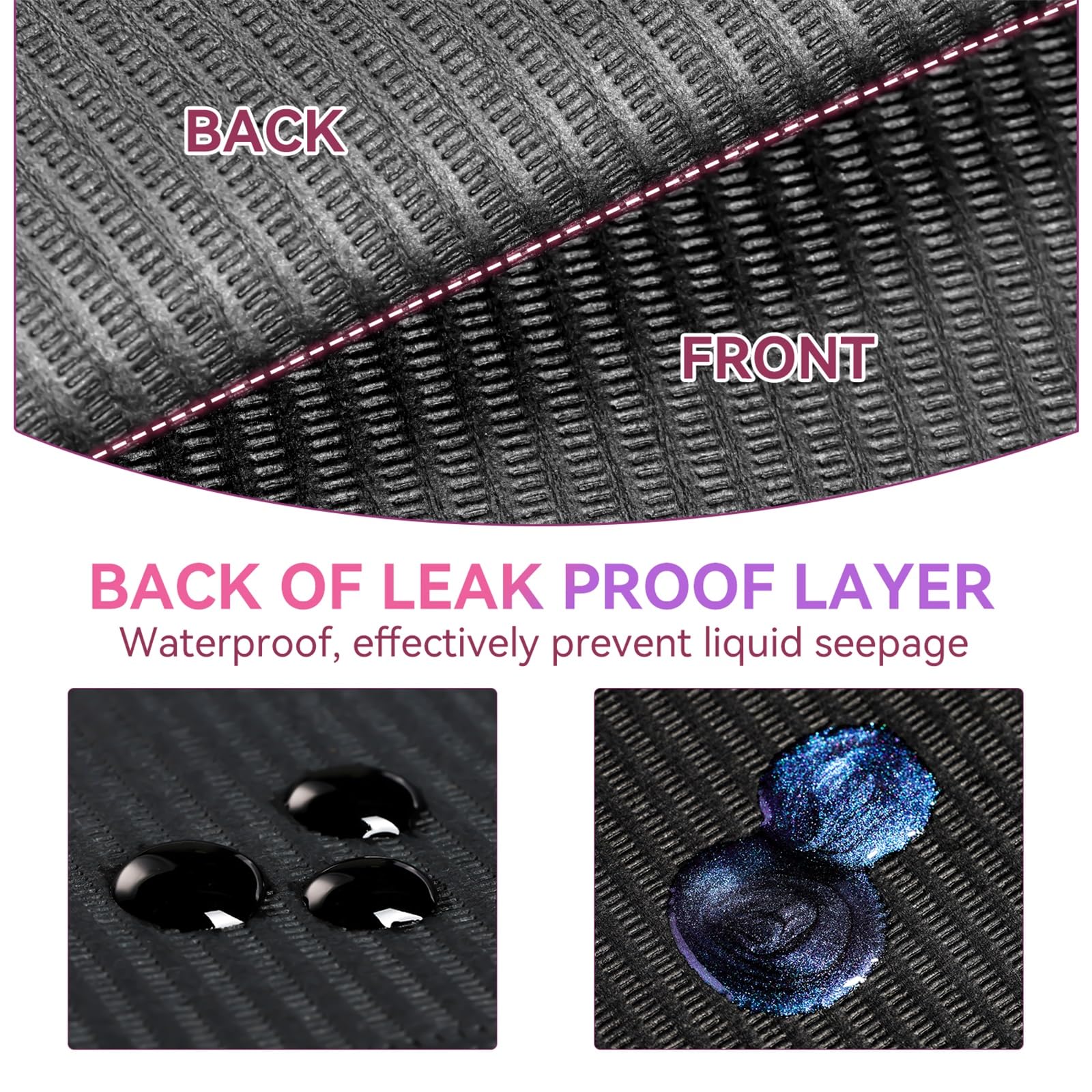 Makartt double-sided mats with waterproof back protect the work surface.