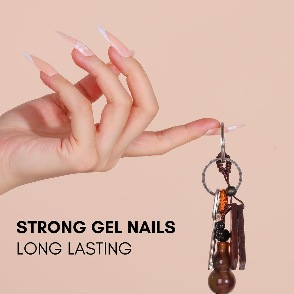 Makartt Gel overlay on nails showing strong base and durability