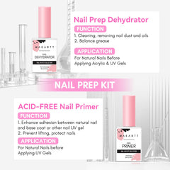 Makartt Nail Primer application scene highlighting improved bonding with nails and gel polish.