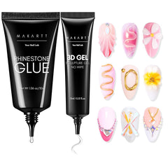 Makartt nail rhinestone glue bottle for secure gem adhesion and long-lasting hold