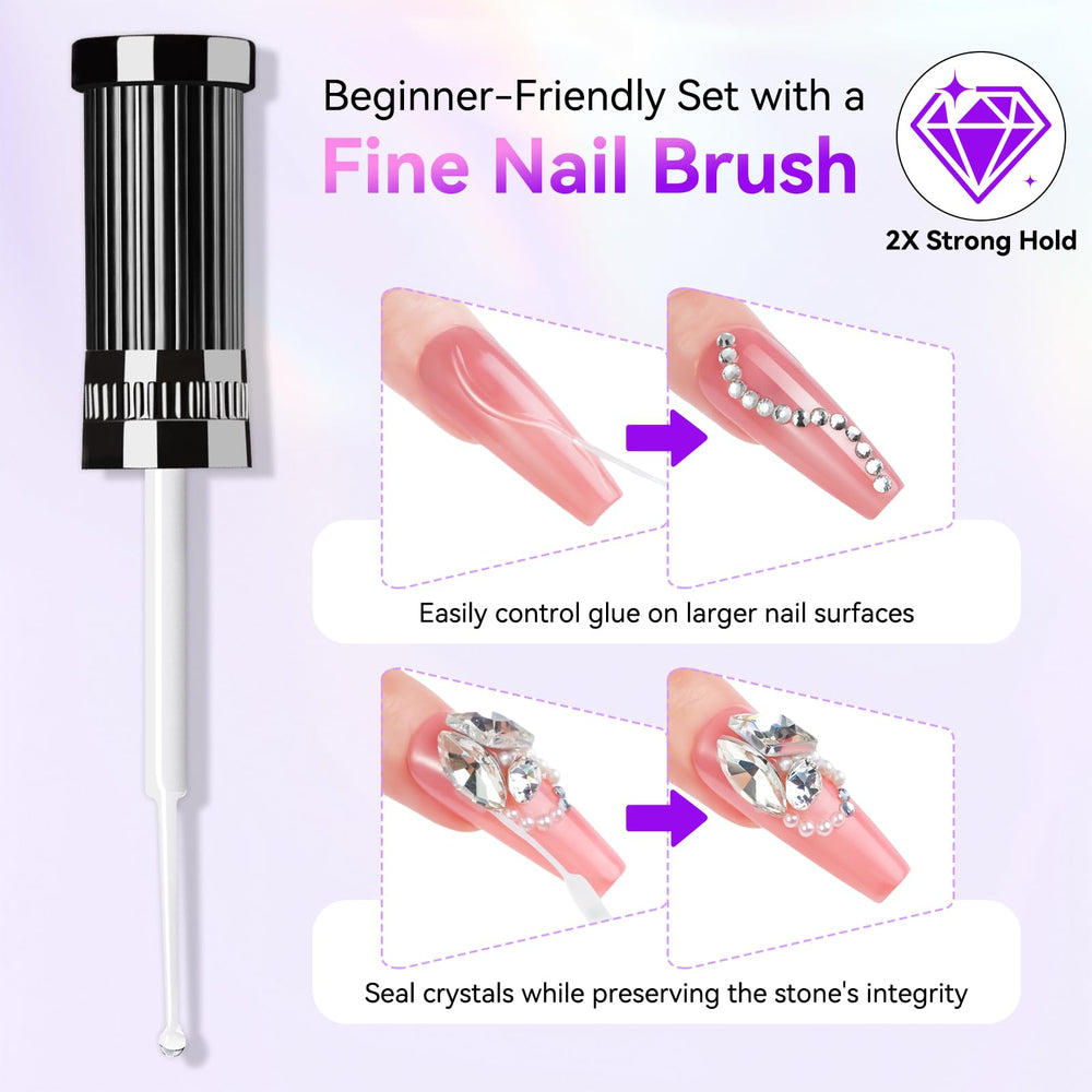 Makartt Nail Rhinestone Glue Gel delivers strong adhesion for gems and decorations.